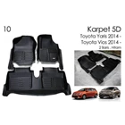 Karpet 5D Mobil Toyota Yaris 2014 - Karpet Mobil Eksclusif 5D Premium 1
