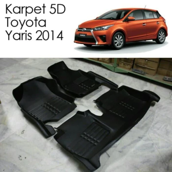 Karpet 5D Mobil Toyota Yaris 2014 - Karpet Mobil Eksclusif 5D Premium