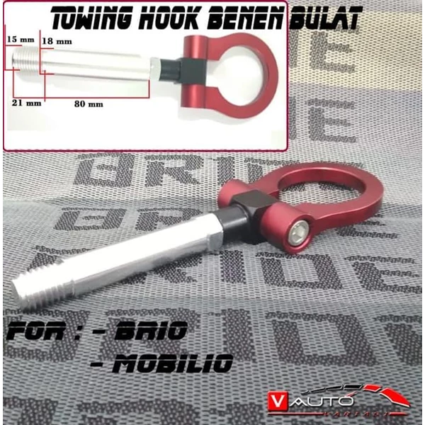 Towing Hook Benen Bulat Brio Mobilio Towing Benen Bulat