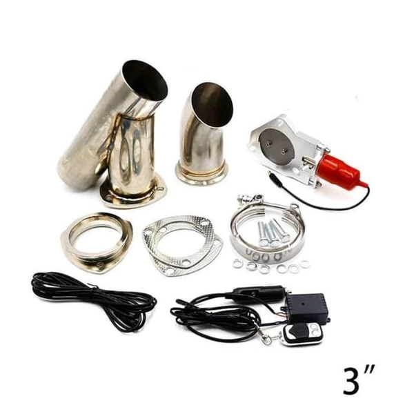 Electric Exhaust 2.5" Downpipe Cutout - E-Cut Out Valve System Remote
